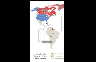 La carte du monde en 1914 : "pour comprendre le présent, il faut parfois regarder vers le passé" expliquent Laurent Testot et Perrin Remonté, auteurs de "Notre Empreinte sur Terre"