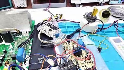 Changhong Ruba Dc inverter ac F5 error code outdoor pcb Dc inverter ac pcb training center #493