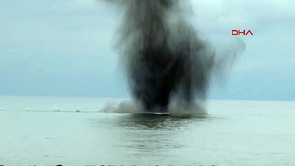 Trabzon açıklarında bulunmuştu: Denize indirilip imha edildi!