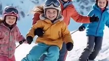 Joyful_Kids_Skiing_on_a_Snowy_Mountain_Ridge(360p)(1)