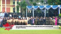 Momen Prabowo Dikerubungi Siswa-Siswi Sekolah Makasih MBG-nya, Bapak!
