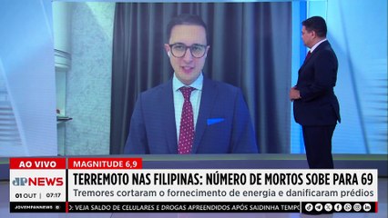 Tragédia nas Filipinas: terremoto deixa ao menos 69 mortos