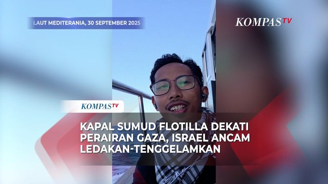 Kapal Global Sumud Flotilla Dekati Perairan Gaza, Israel Ancam Tenggelamkan