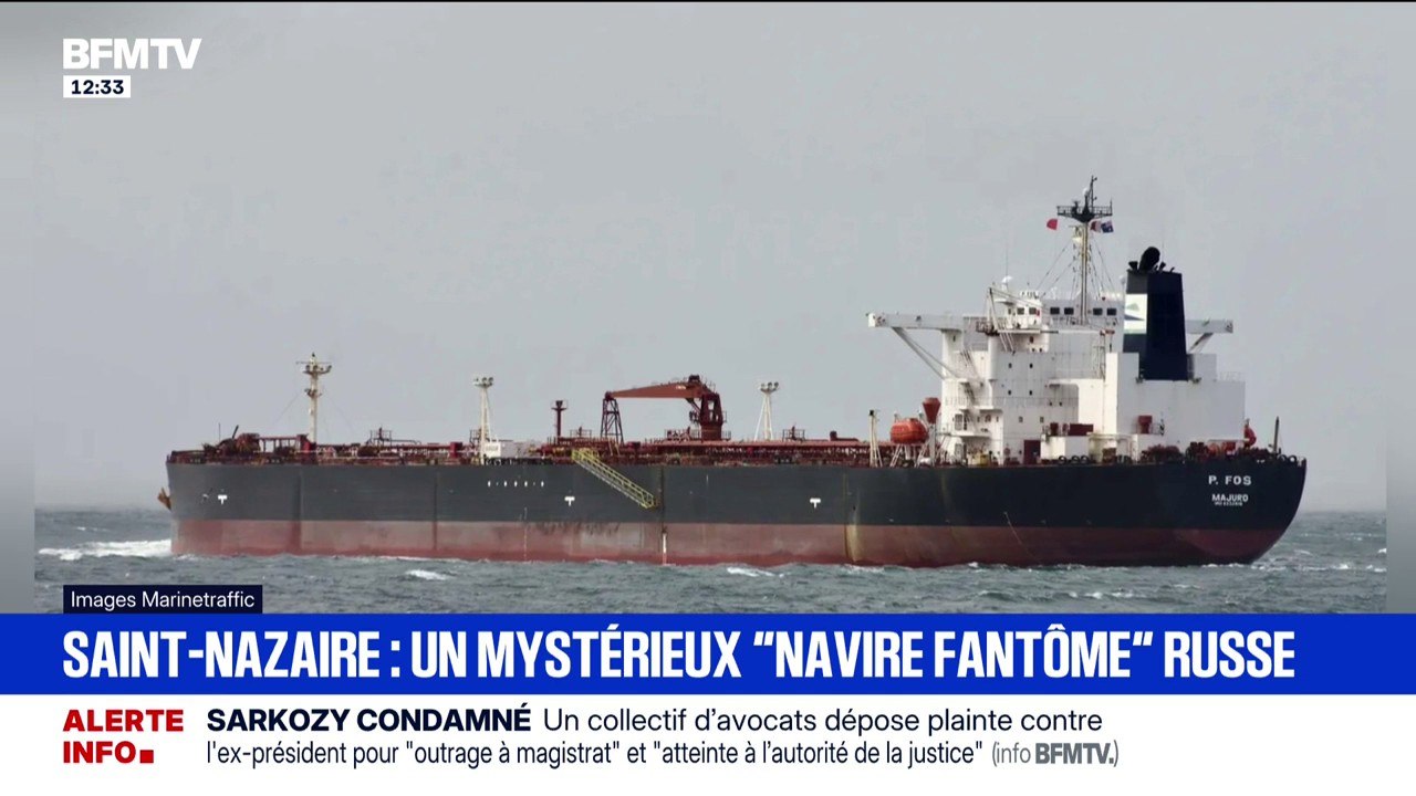 Saint-Nazaire: un mystérieux "navire fantôme" russe au large des côtes