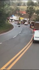 Acidente na BR 40 em Congonhas envolvendo motociclista