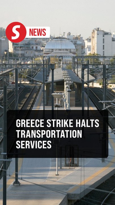 Greek ferries, trains halted as workers join strike against 13-hour workday