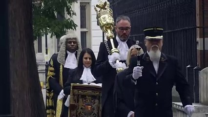 Lammy arrives for swearing in ceremony as Lord Chancellor