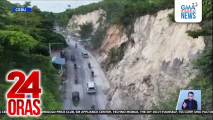 Bundok, tila natapyas at bumagsak sa ilang sasakyan at motorsiklo | 24 Oras