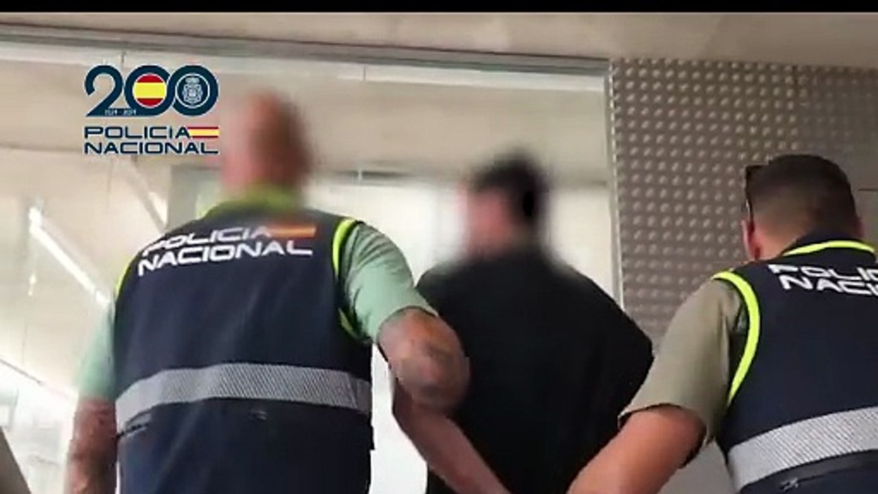 Momento de la detención del narco fugado de la cárcel de Valladolid hace 8 meses
