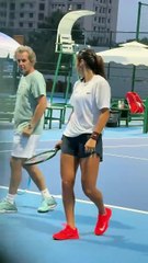 Emma practicing in Beijing 1st October