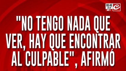 Tras ser detenido, "Pequeño J" habló con los medios: "Hay que encontrar al culpable"