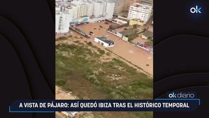A vista de pájaro: Así quedó Ibiza tras el histórico temporal