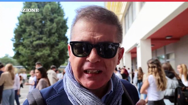 Rino Casella torna in aula per la prima volta dopo il bltiz di studenti pro Pal