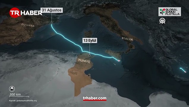 Küresel Sumud Filosu Gazze’ye yaklaşıyor
