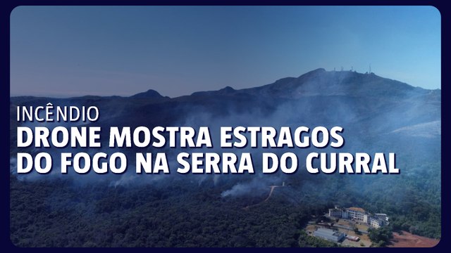 Imagens aéreas: Serra do Curral destruída pelo fogo em BH