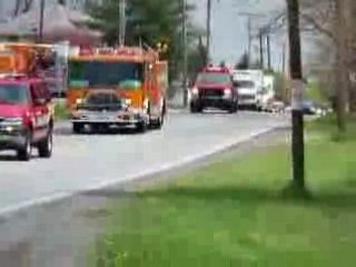 Convoi funéraire de la police et pompier