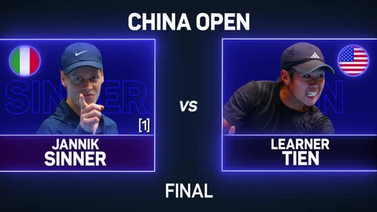 Sinner beat Tien to win second China Open title