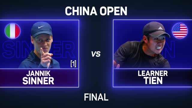 Sinner beat Tien to win second China Open title
