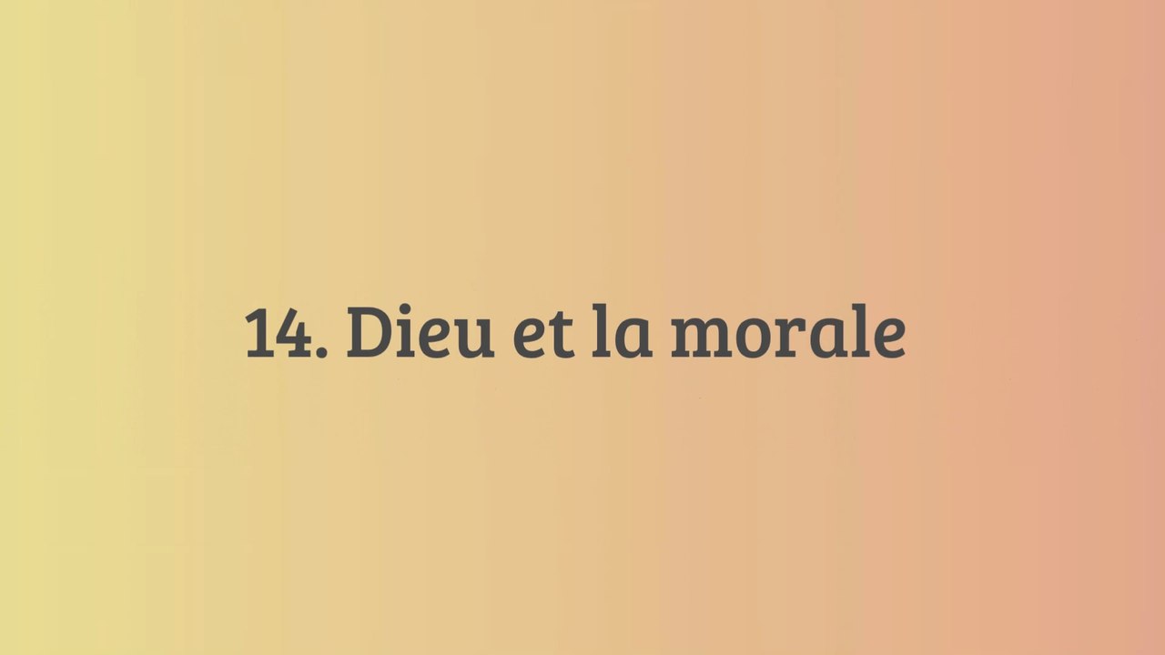 Dieu n'est pas la source de la morale ?