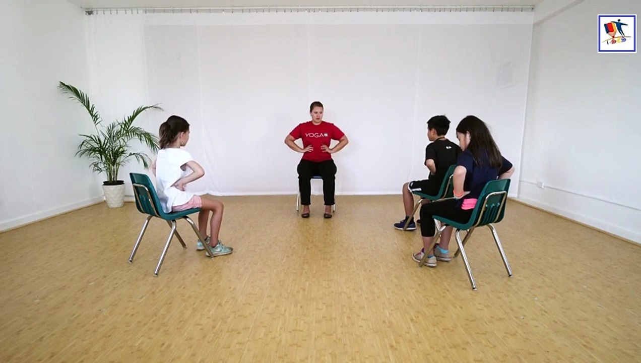 Chair Yoga For Focus | 04 Minute Kids Yoga Class | Ages 3 - 12