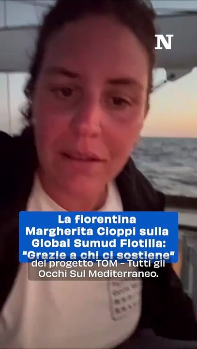 "Ultimo Tramonto per la Global Sumud Flotilla: La Missione di Margherita Cioppi verso Gaza"