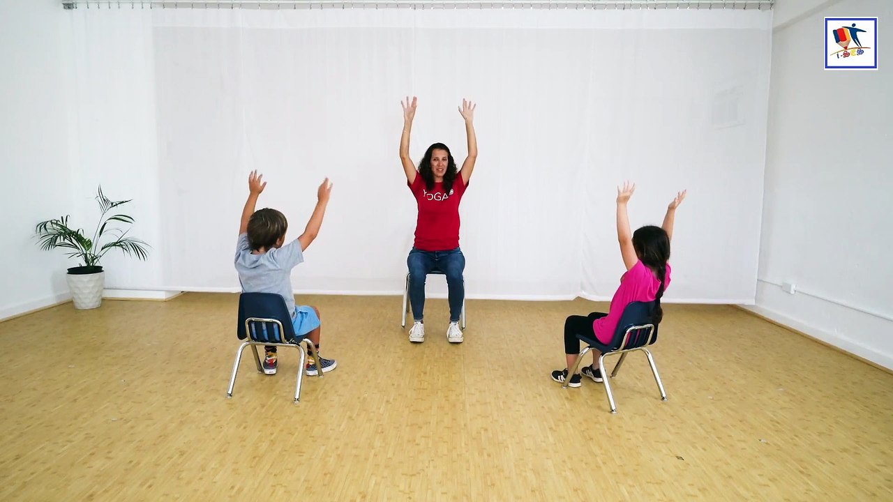 Chair Yoga : Brain Break - Stress | 8 Minute Kids Yoga Class | Ages 3 - 12