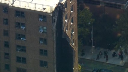 Un edificio de 20 plantas se derrumba parcialmente en el Bronx tras una explosión de gas