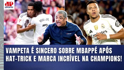 "NEM A PAU! SÓ FALTA AGORA FALAREM que o MBAPPÉ..." Vampeta É SINCERO após HAT-TRICK no Real Madrid!