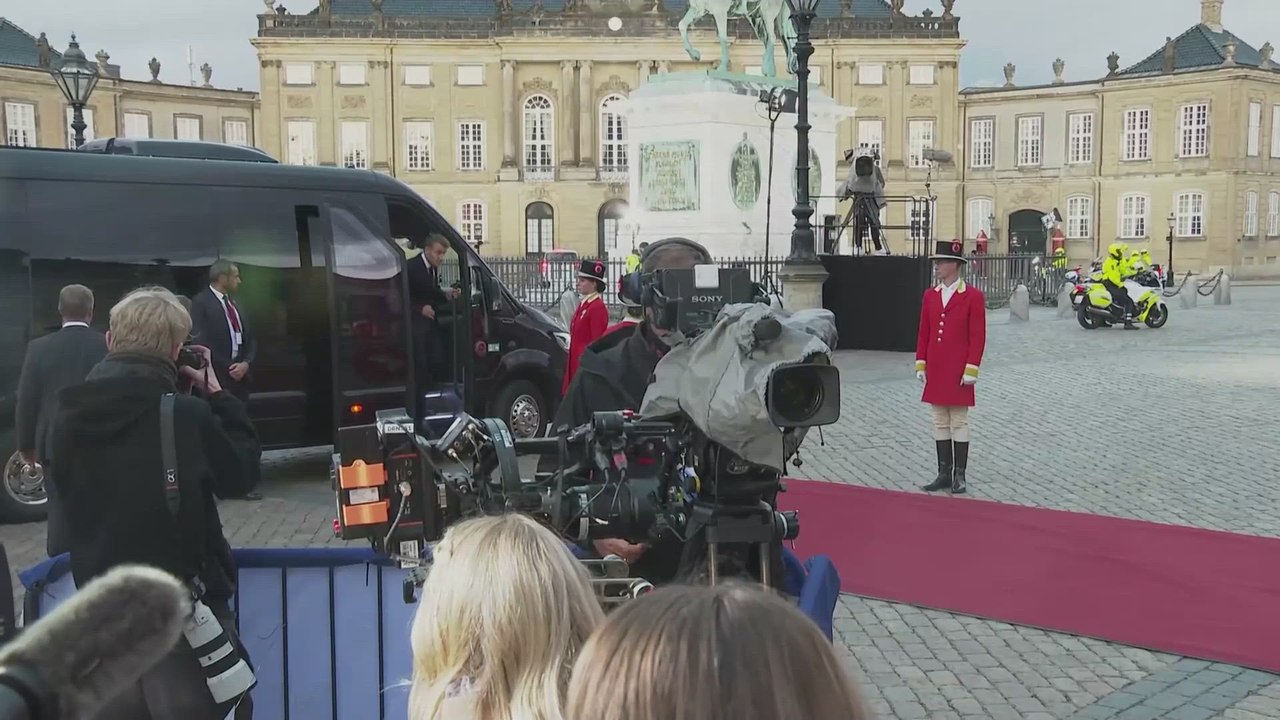 EU leaders arrive and attend a dinner at the Royal Palace at Amalienborg