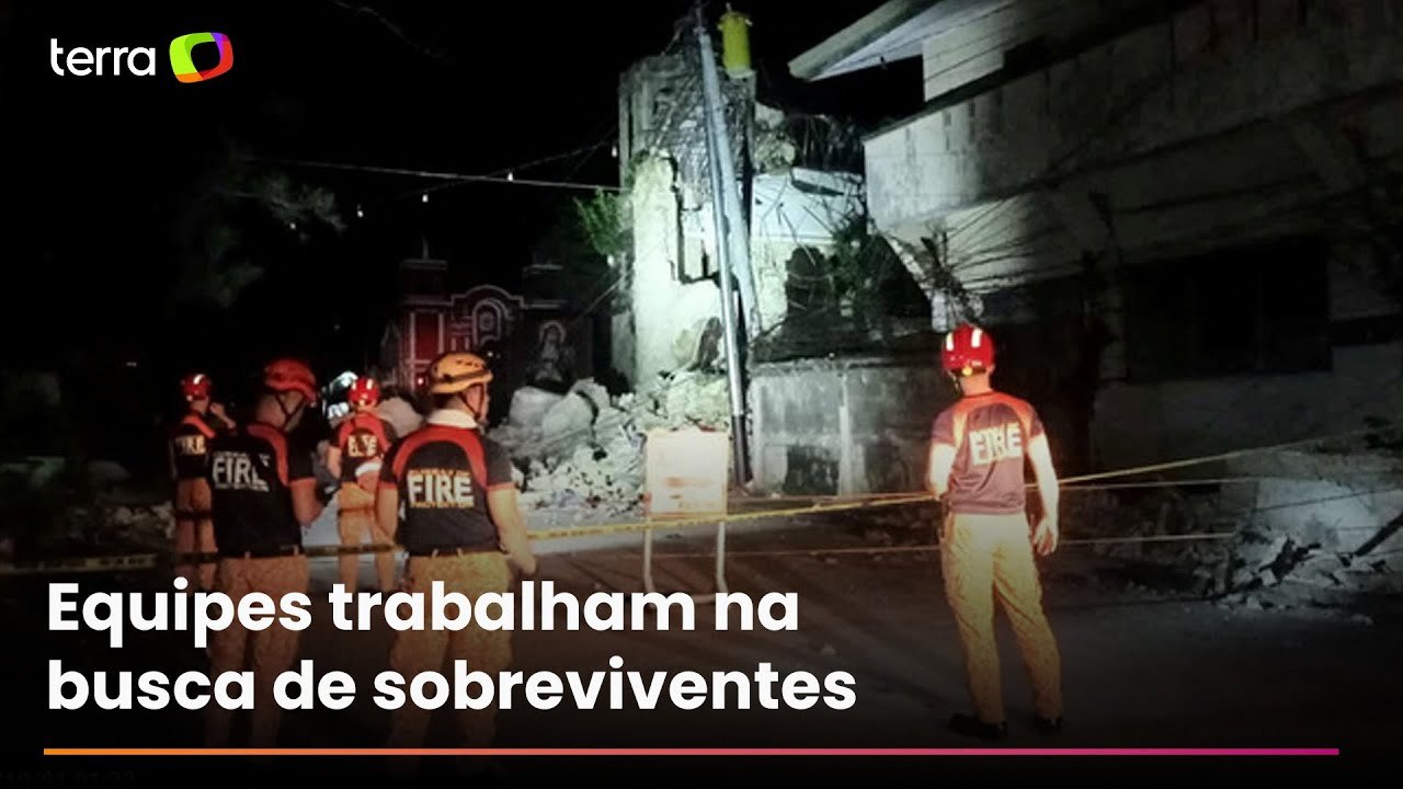 Sobe para 69 o número de mortes por terremoto de magnitude 6,9 nas Filipinas