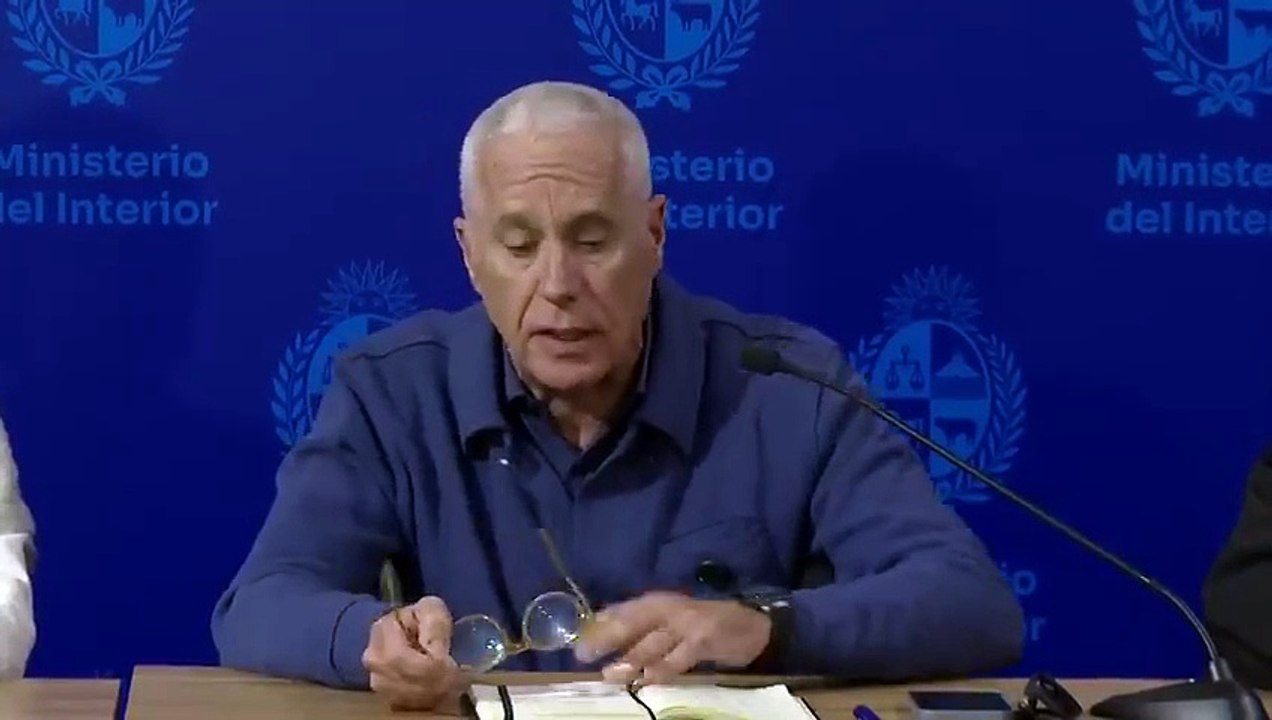 Uruguay | Conferencia de prensa del ministro del Interior, Carlos Negro