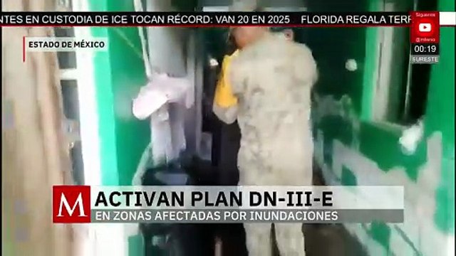 Inundaciones en Edomex dejan 8,000 familias damnificadas y Ejército acude al rescate
