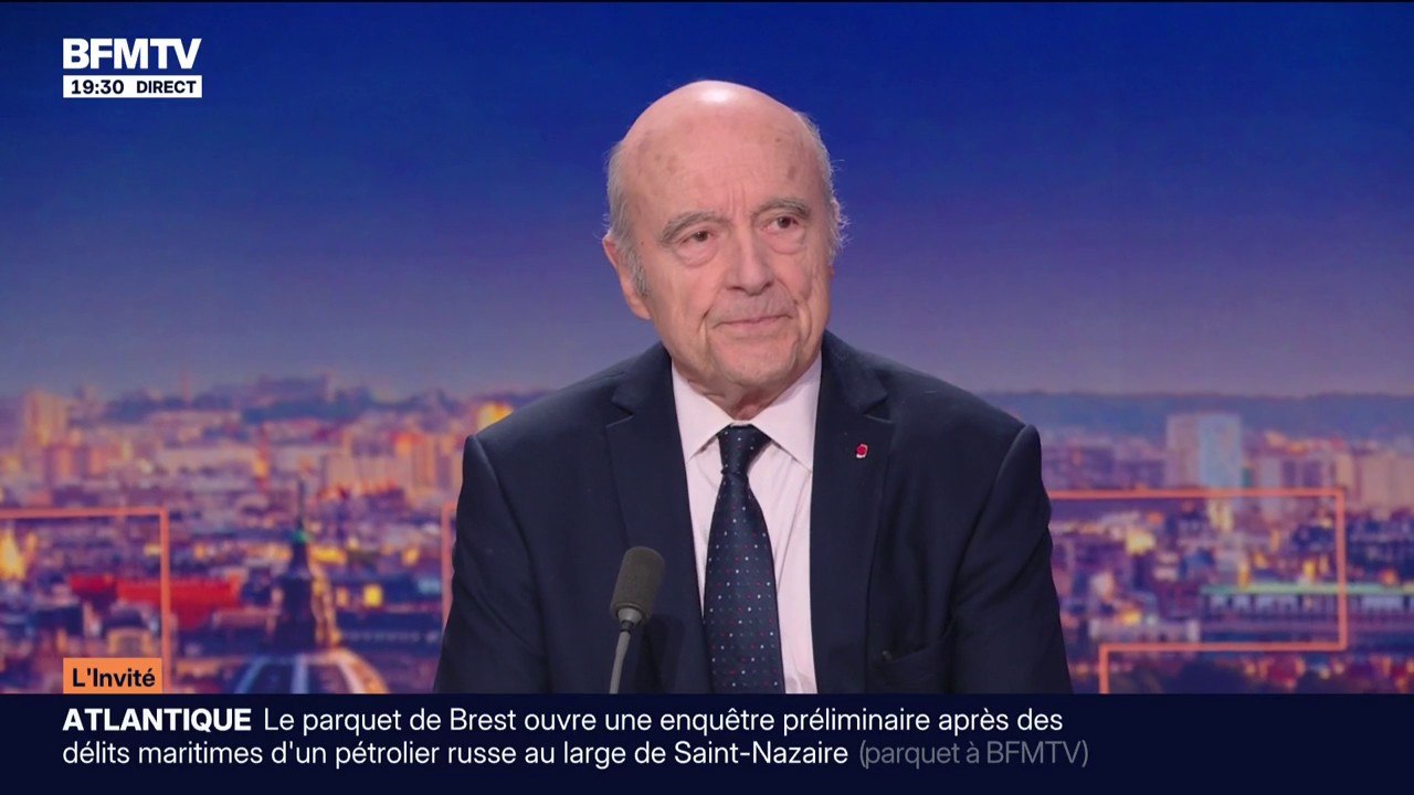 "Navire fantôme" russe à Saint-Nazaire: "Vladimir Poutine veut disloquer l'Union européenne", estime Alain Juppé, ancien Premier ministre