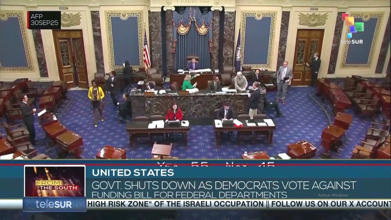 United States, government shuts down after democrats reject funding bill