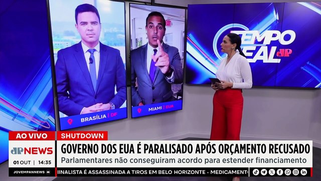 Congresso dos EUA não aprova orçamento e governo entra em paralisação | TEMPO REAL