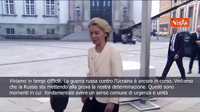 Von der Leyen: Viviamo in tempi difficili, la Russia ci mette alla prova