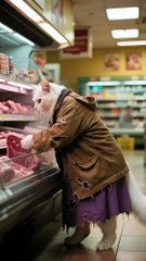 AI Video | The Mother Cat Helps Her Daughter