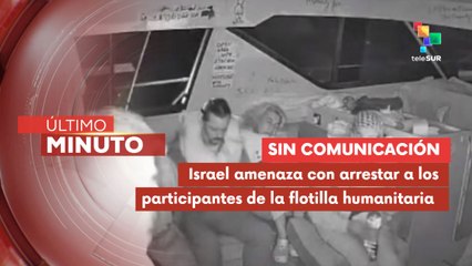 Israel obliga a la flotilla Global Sumud a suspender la comunicación con medios