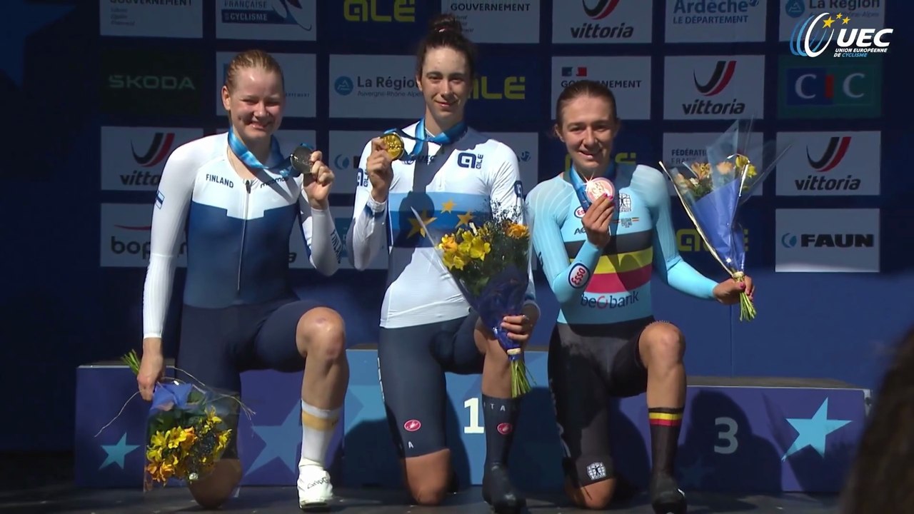 Cyclisme - Championnats d'Europe UEC Drôme-Ardèche 2025 - Federica Venturelli sacrée sur le chrono chez les espoirs