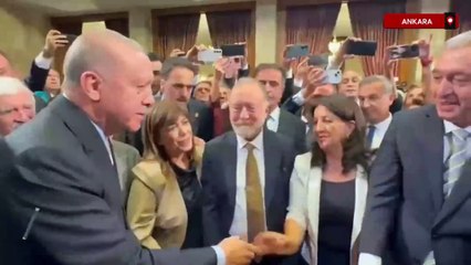 Cumhurbaşkanı Erdoğan, DEM Parti heyeti ile konuştu