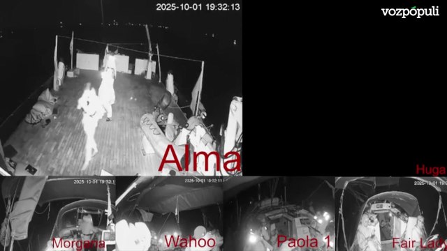 La flotilla a Gaza detecta más de una veintena de buques no identificados a tres millas