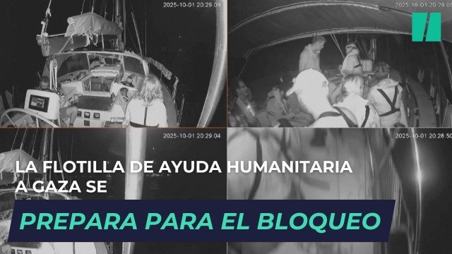 La flotilla de ayuda humanitaria a Gaza se prepara para el bloqueo a medida que los barcos se acercan