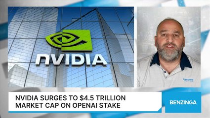 Nvidia Surges To $4.5 Trillion Market Cap On OpenAI Stake
