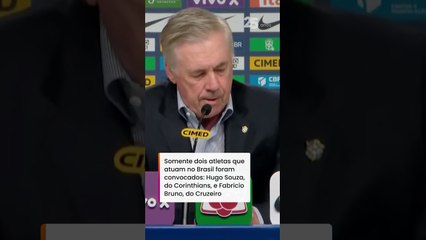 Ancelotti convoca Seleção Brasileira pela penúltima vez no ano; veja lista #shorts