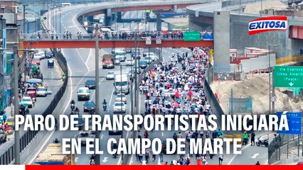 Paro de Transportistas del jueves 2 de octubre iniciará en el Campo de Marte, anuncian gremios