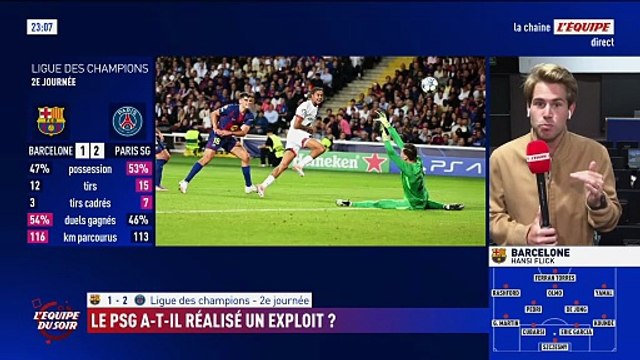 Malgré une équipe amoindrie, le PSG l'emporte à la dernière minute sur la pelouse du FC Barcelone - Foot - Ligue des champions