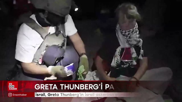 İsrail, Greta Thunberg’in İsrail askerinin yanındaki görüntüleri paylaştı