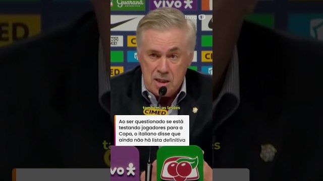'Acho que muitos desses jogadores estarão na Copa', diz Ancelotti sobre convocação #shorts
