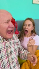 Careful… Grandpa’s Jokes Hit Hard! 👴💥 #funnyvideo