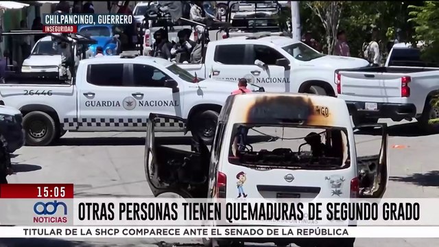 Pasajeros con quemaduras de segundo grado tras violento ataque en Chilpancingo